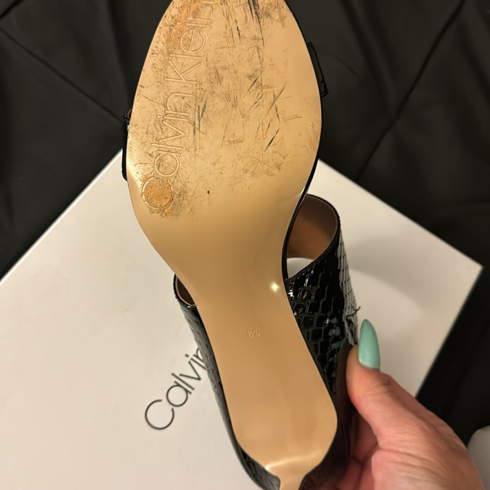 Calvin Klein Patient /Python Slides Worn 1 Time - image 4